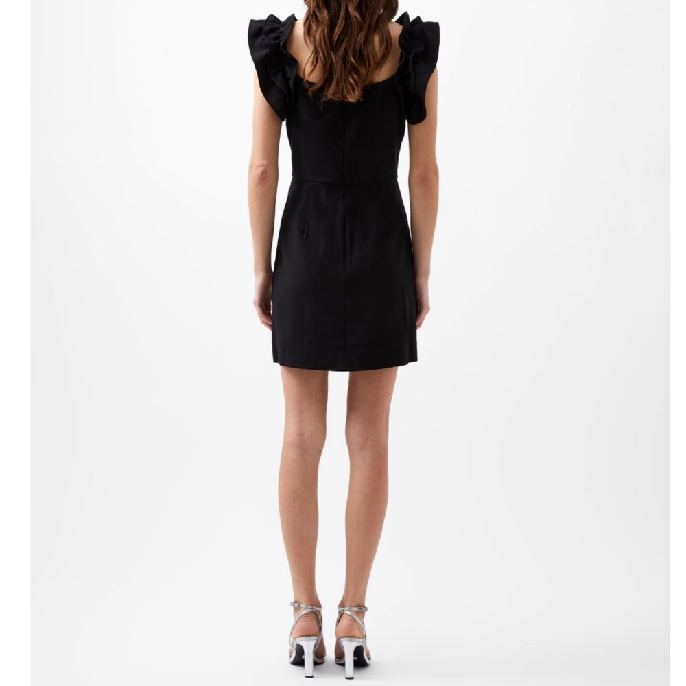 French Connection Whisper Sleeveless Ruffle Shoulder Mini Dress NWT - Picture 10 of 10
